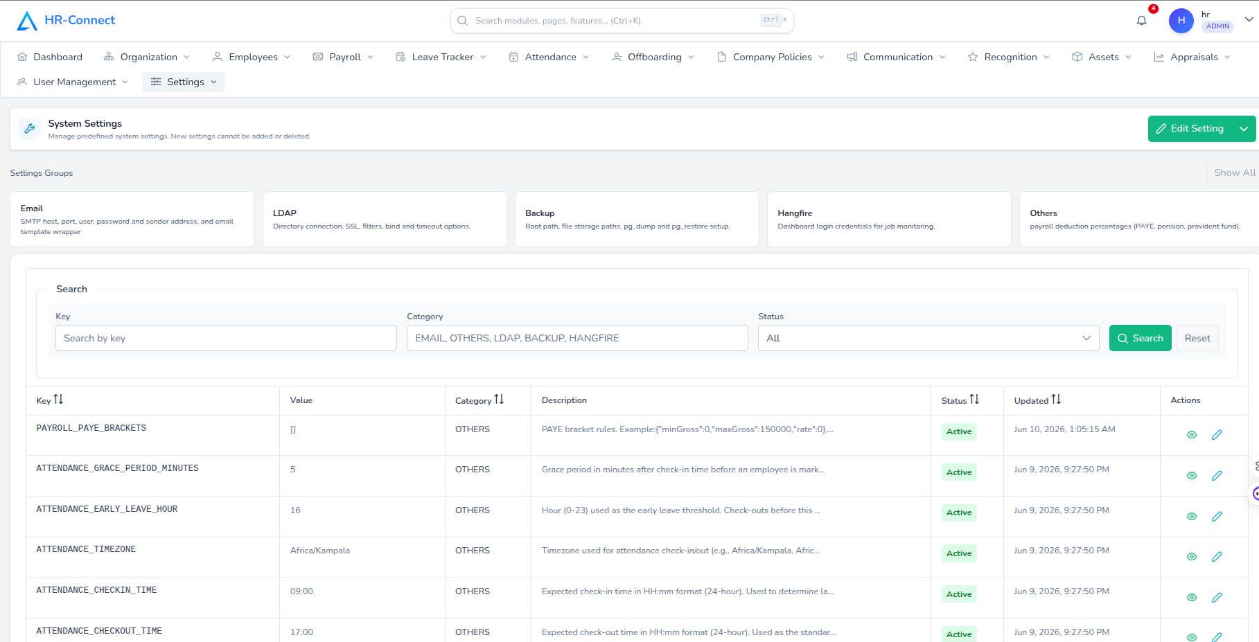 HRConnect Screenshot 2